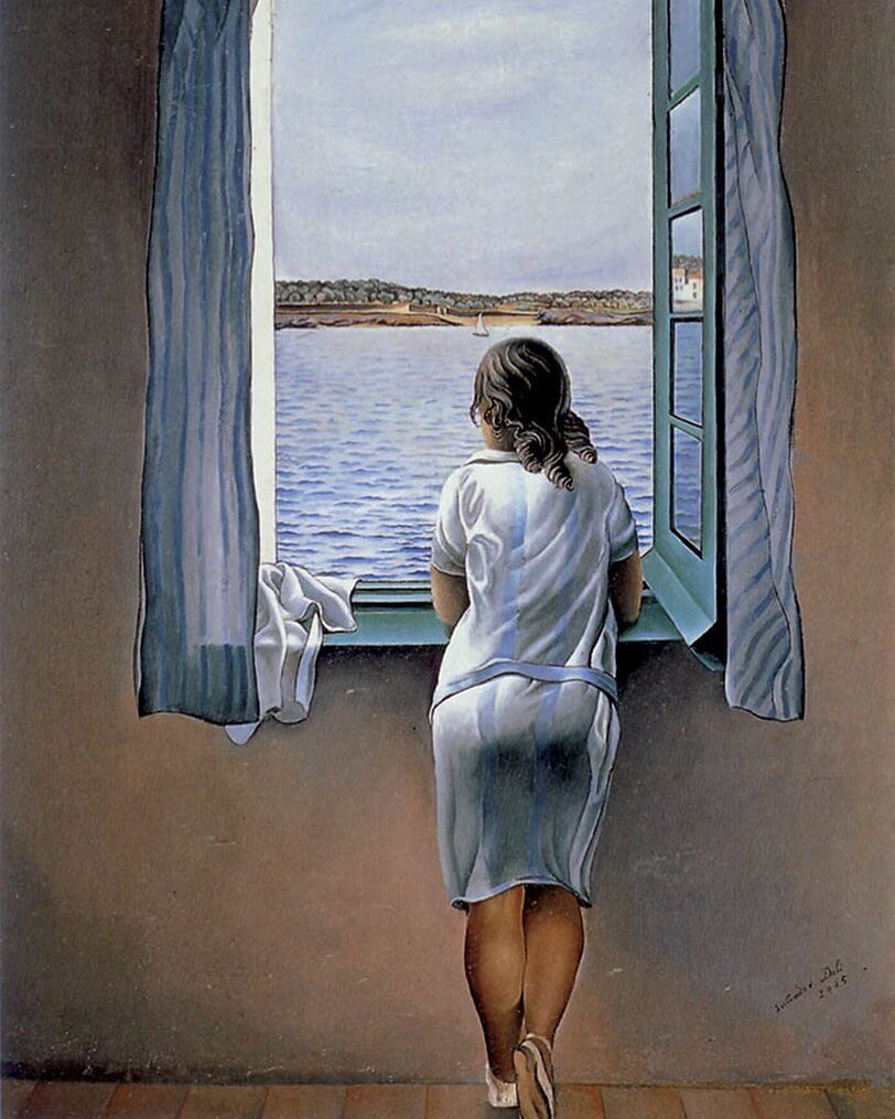 patrizia casara - s. dali ragazza alla finestra
